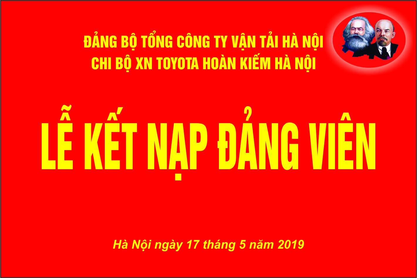 Chi bộ Xí nghiệp Toyota Hoàn Kiếm Hà Nội tổ chức lễ kết nạp Đảng viên mới
